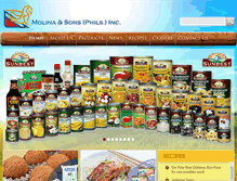 Tablet Screenshot of molinaandsons.com